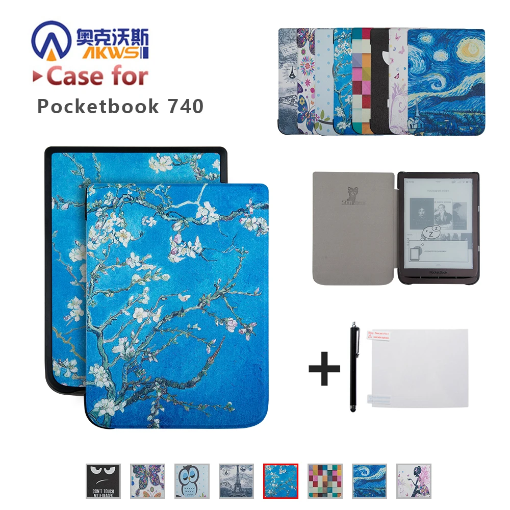 Новое поступление чехол книжка Folio PU для PocketBook 740 InkPad 3 7 8 дюйма подставка