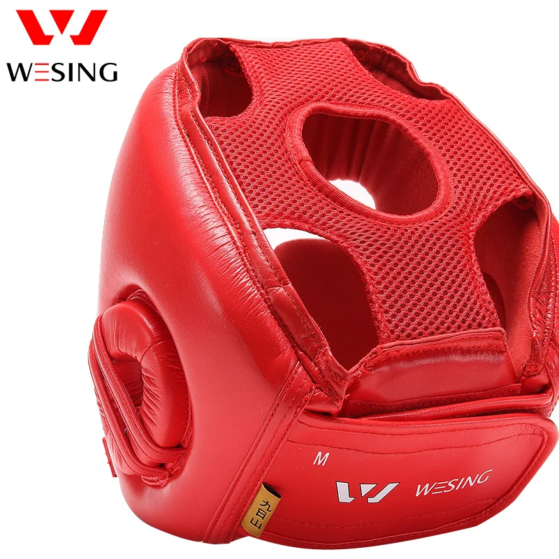 Усиленный защитный шлем Wesing micro fiber sanda для борьбы саньда боксерский 1001A1|boxing helmet|head