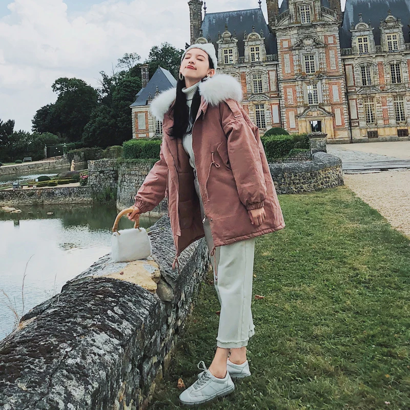 2019 Winter Women Cotton coat Long Thick Cotton Jacket