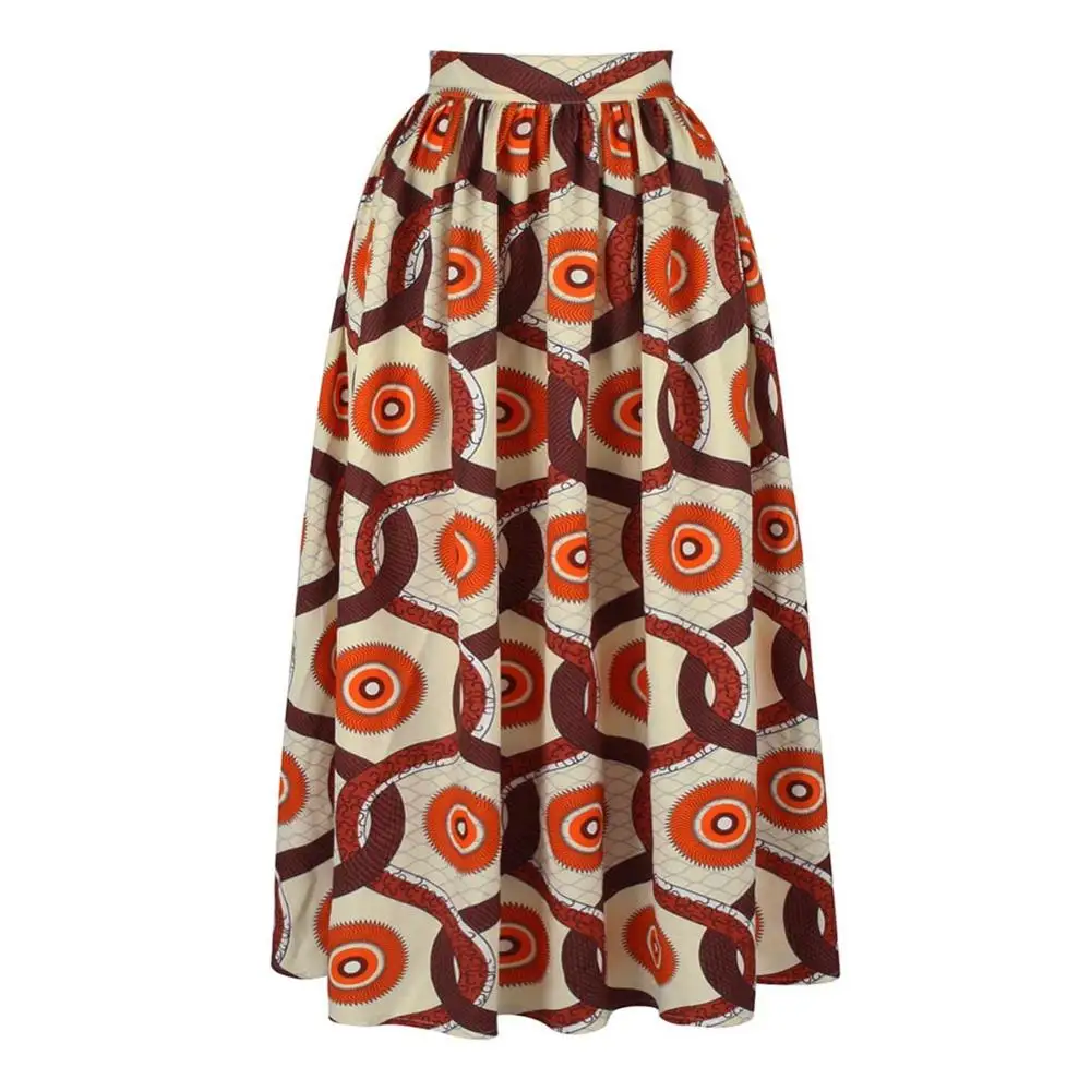 SUNGIFT африканская Дашики платья для женщин тонкая талия Африка цифровой печати Макси длина юбка африканская одежда для путешествий 10 стиль - Цвет: M09