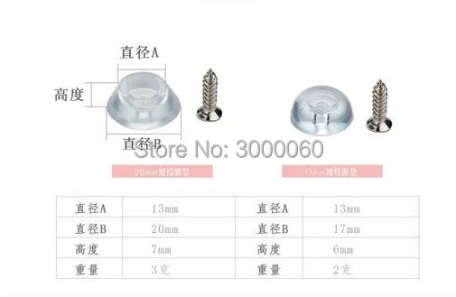 Silicone pad washer with screw