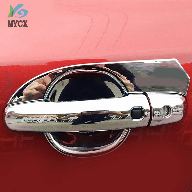 Cromo ABS mango de la puerta de coche protectores de cubierta exterior piezas accesorios para Suzuki Vitara Escudo 2015, 2016, 2017, 2018 Cromo ABS mango de la puerta de coche protectores de cubierta exterior piezas accesorios para Suzuki Vitara Escudo 2015, 2016, 2017, 2018