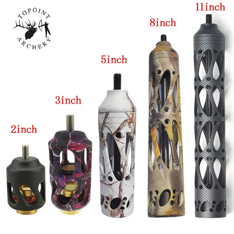 

1Pc 2"/3"/ 5"/8"/11" Compound Recurve Bow Stabilizer Shock Absorption Reduce Noise CNC For Outdoor Shooting Archery Accessories