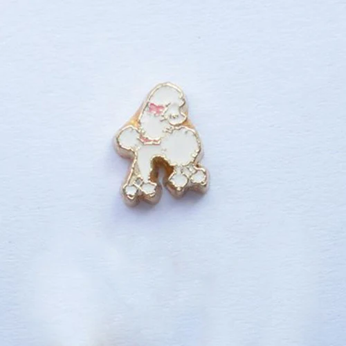 

20pcs/lot cute dog floating living memory charms