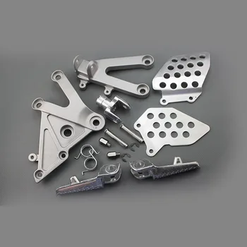 

Chrome Motorcycle High Quality Aluminum Front Rider Footpegs Foot Rest Bracket For Honda CBR CBR600RR 2003 2004 2005 2006