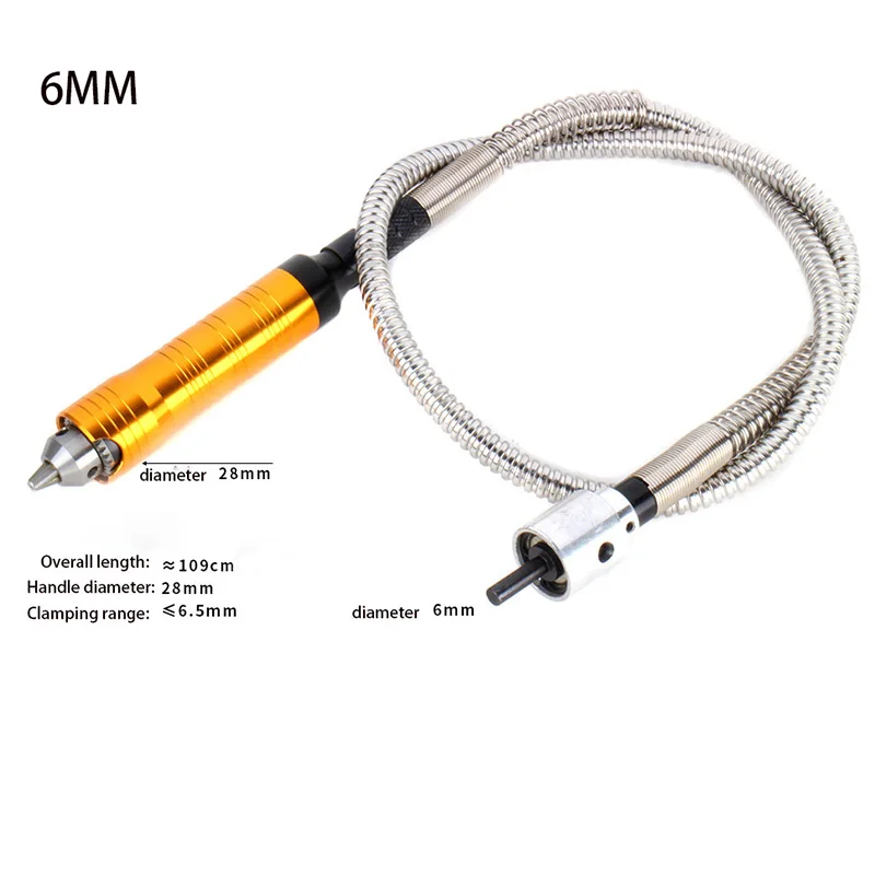 

4/6mm Engraver Flexible Shaft Handpiece Power Tool Electric Drill Handle Chuck Separate Mini Grinder Dremel Accessories