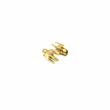 

5pcs Goldplated MMCX male jack center solder PCB mount RF connector