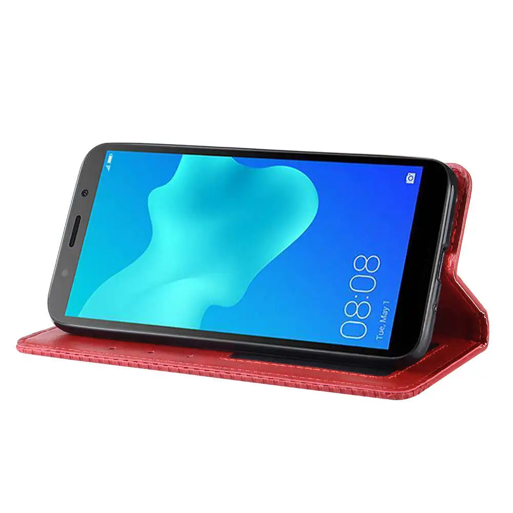 Роскошный кожаный чехол бумажник для карт Huawei Y5 2018 Prime откидной Чехол Lite DRA LX5