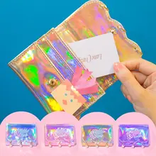 Блестящие женские красивые кошельки на застежке-застежке, милые модные кошельки-держатель для карт,, популярная сумка Bentoy 17