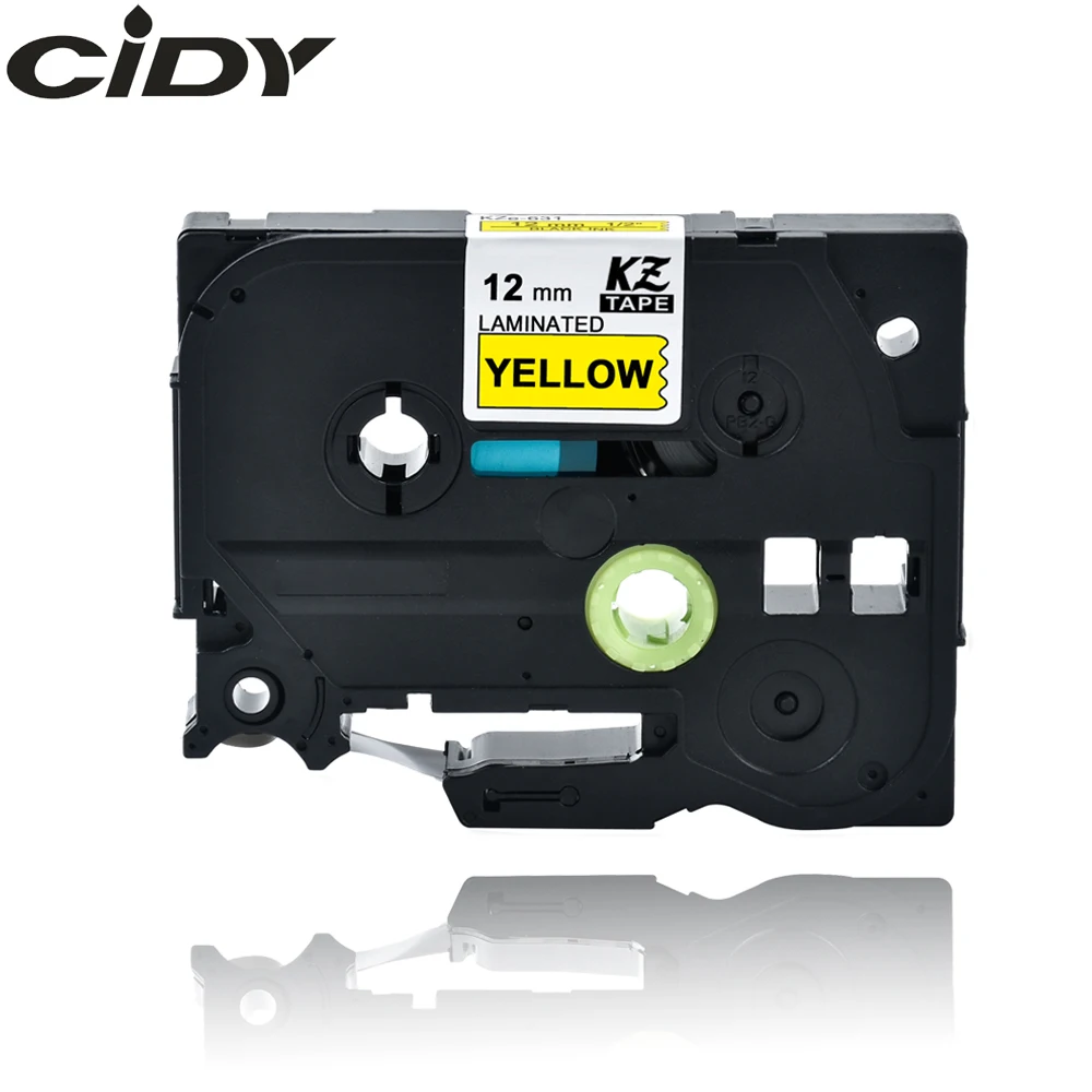 CIDY TZ631 TZ 631 TZe631 TZe ламинированная клейкая лента для этикеток на клейкую ленту с