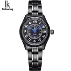 ★ IK Luxury Number Scale Calendar Нержавеющая Сталь Ремешок Автоматическая Self Wind Motion Hardlex Ок ①