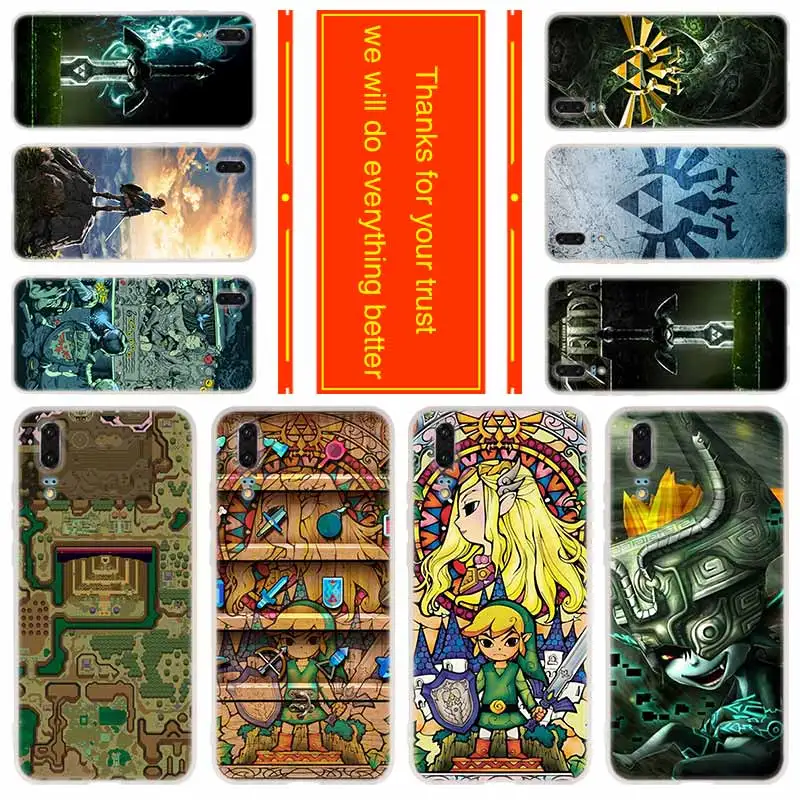 

Phone for Huawei P30 Pro P20 Lite 2019 P10 Plus P9 P8 lite 2017 P Samrt p30 Cover Case anime the Legend Of Zelda
