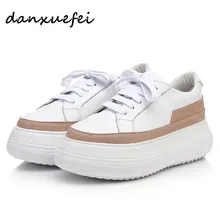 Для женщин натуральная кожа на плоской платформе туфли-оксфорды на шнуровке брендовые дизайнерские лоскутное броги обувь Эспадрильи для отдыха удобная обувь