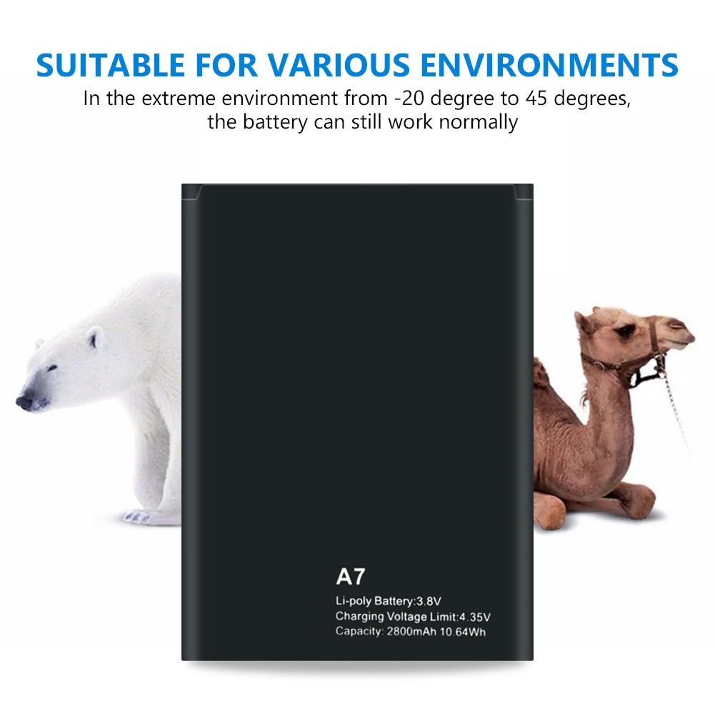 Новая запасная батарея для Blackview A7 2800mAh резервный литий полимерный аккумулятор Pro
