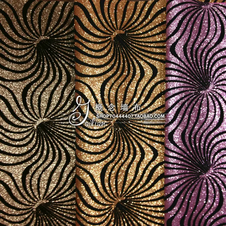 

137cm wide KTV hotel bar storefront renovation the teahouse European evening glance box flash wallpaper wall paper wall cloth