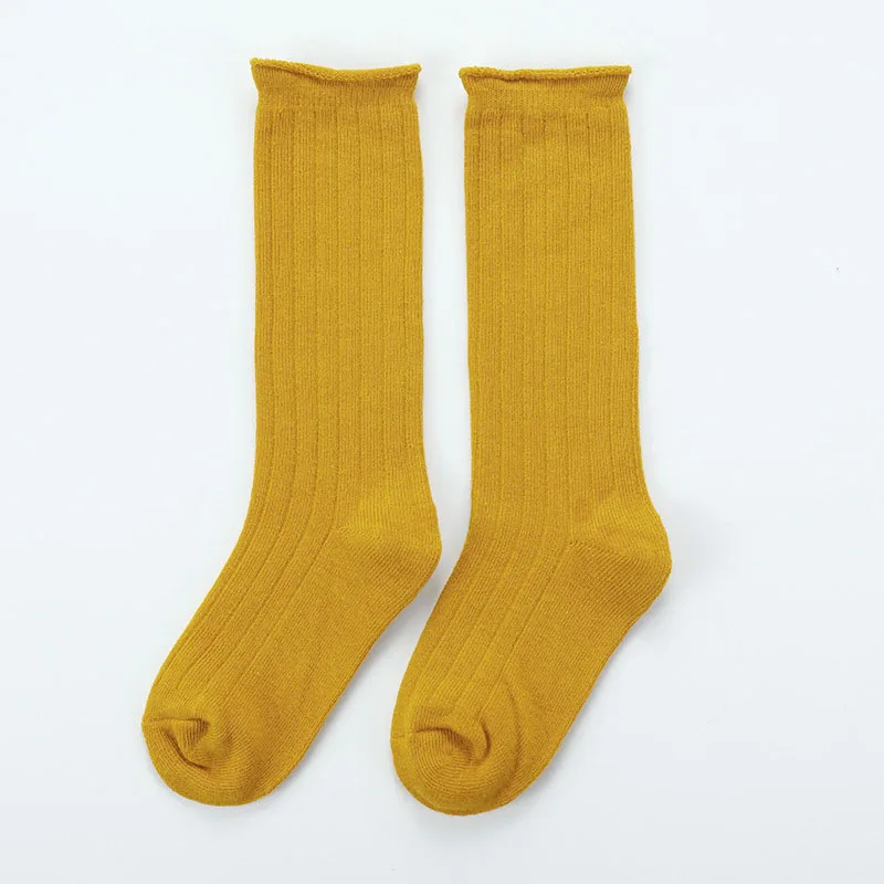 Хлопковые носки для малышей Карамельный цвет для маленьких девочек и мальчиков гольфы детские Гольфы для маленьких детей носки Meia Infantil, meias