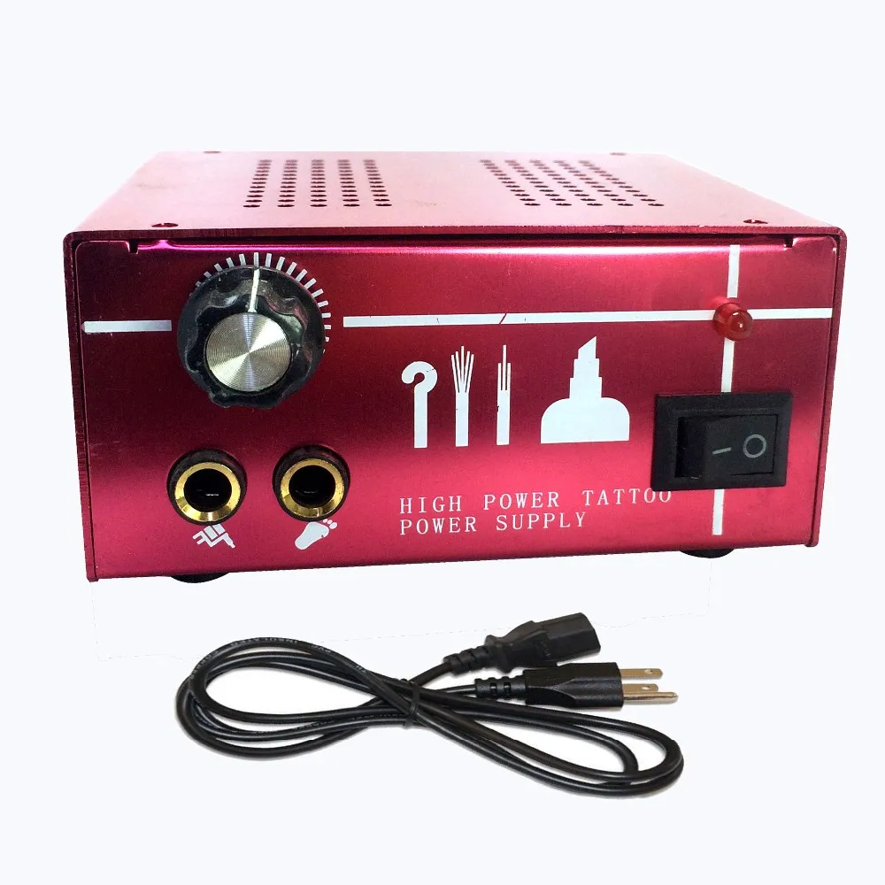 BJT power ful Tattoo power supply kit корпус из алюминиевого сплава легко нагревается Радиационная татуировочная машина источники питания