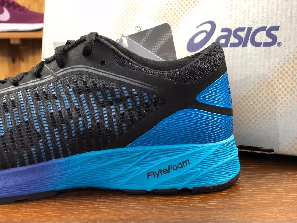 Новые аутентичные ASICS DynaFlyte-2 мужские устойчивые уличные кроссовки ASICS спортивная обувь уличные Walkng беговые кроссовки