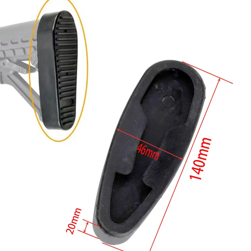 3 типа M4 AR15 Охотничьи аксессуары прикладом для шести позиций запаса-нескользящий стиль-резиновая подметка Recoil Leaper
