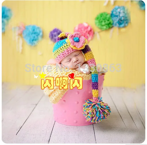 Мягкий детский костюм newbosrn для фотосъемки, цветная Длинная с капюшоном, вязаный крючком для маленьких девочек и мальчиков - Цвет: Черный