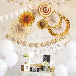Свадебная вечеринка бумага Высокое качество декоративные ремесла бумажные вентиляторы Висячие цветной бумажный цветок Свадьба День