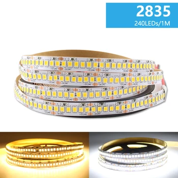 

DC 24 V LED Tape Strip Light Warm White SMD 2835 LED Strip Light DC 24V 5M 120Led/m 240Led/m 2835 Rope Ledstrip Home Decoration