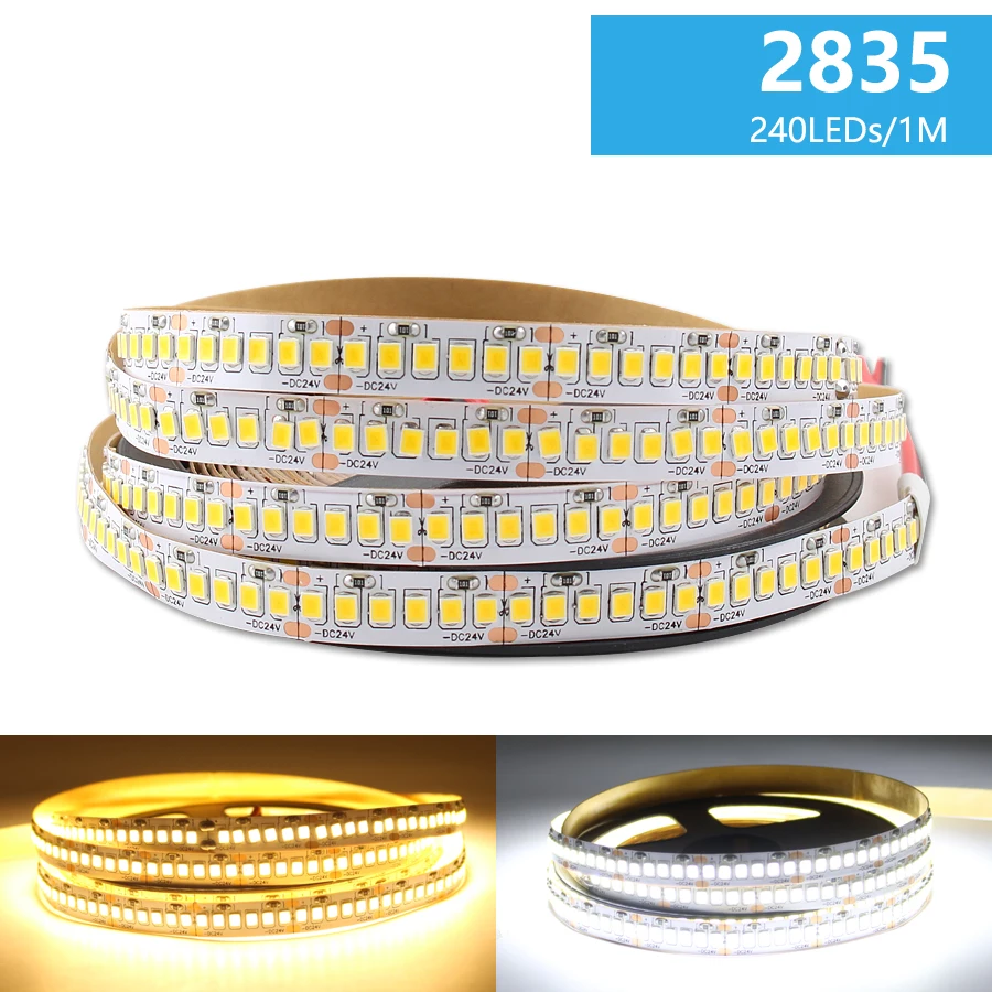DC 24 V светодиодный ленточный светильник теплый белый SMD 2835 Светодиодный 5M 120