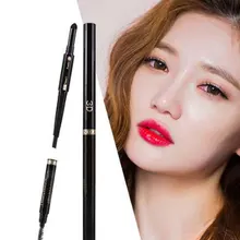 Гладкая ручка для бровей, карандаш для бровей, стойкий пигмент, 3D карандаш для бровей, модный, три использования