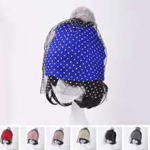 Модная новинка, европейский стиль, модное шоу, сетчатая и кружевная вязаная шапка, супермодель, уличная шапка, шапочки