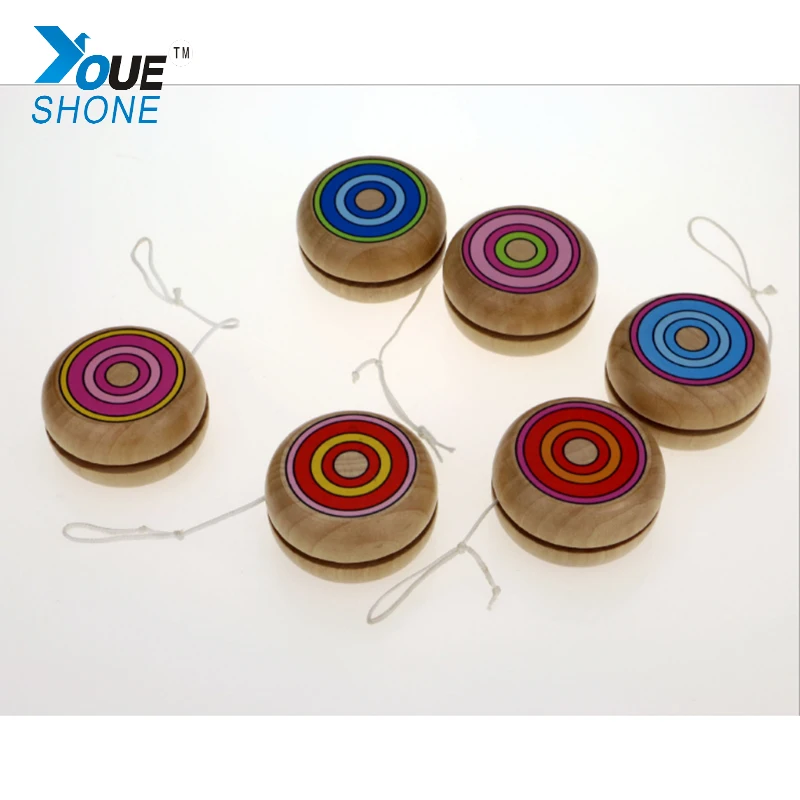 2017 Best selling Classic Toys Wooden Yoyo Toys Kids Intelligence
