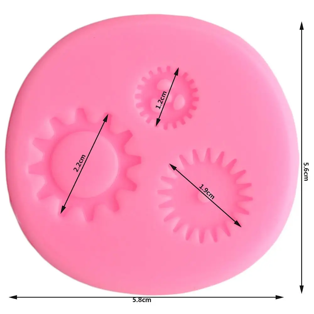 Винтажные промышленные Стимпанк Шестерни силиконовые помадные формы DIY Инструменты для украшения торта для вечеринки Полимерная глина конфеты шоколадные формы
