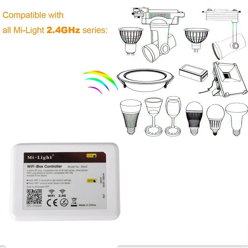 Hotake wi fi светодиодный контроллер концентратора 2 4G 4 зоны Touchable RGBW беспроводной RF