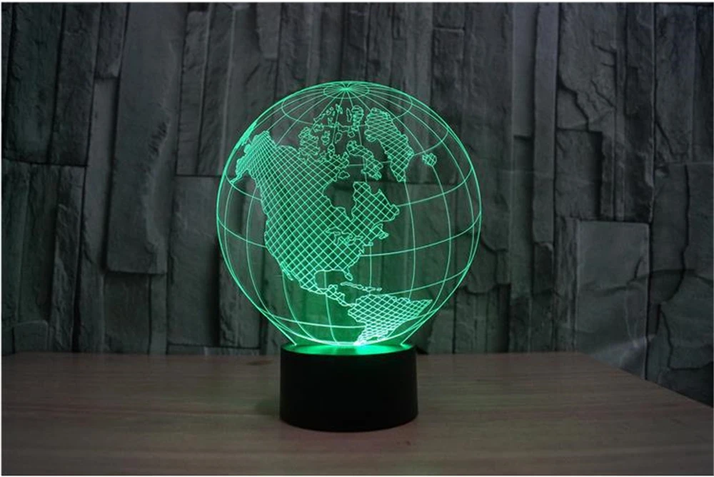 3d лампа оптическая американская светящаяся акриловая стереоскопическая