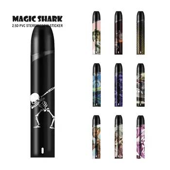 

Magic Shark High Quality Stereo PVC Sticker Skull Sticker Case Cover Film for Wel E Cigar