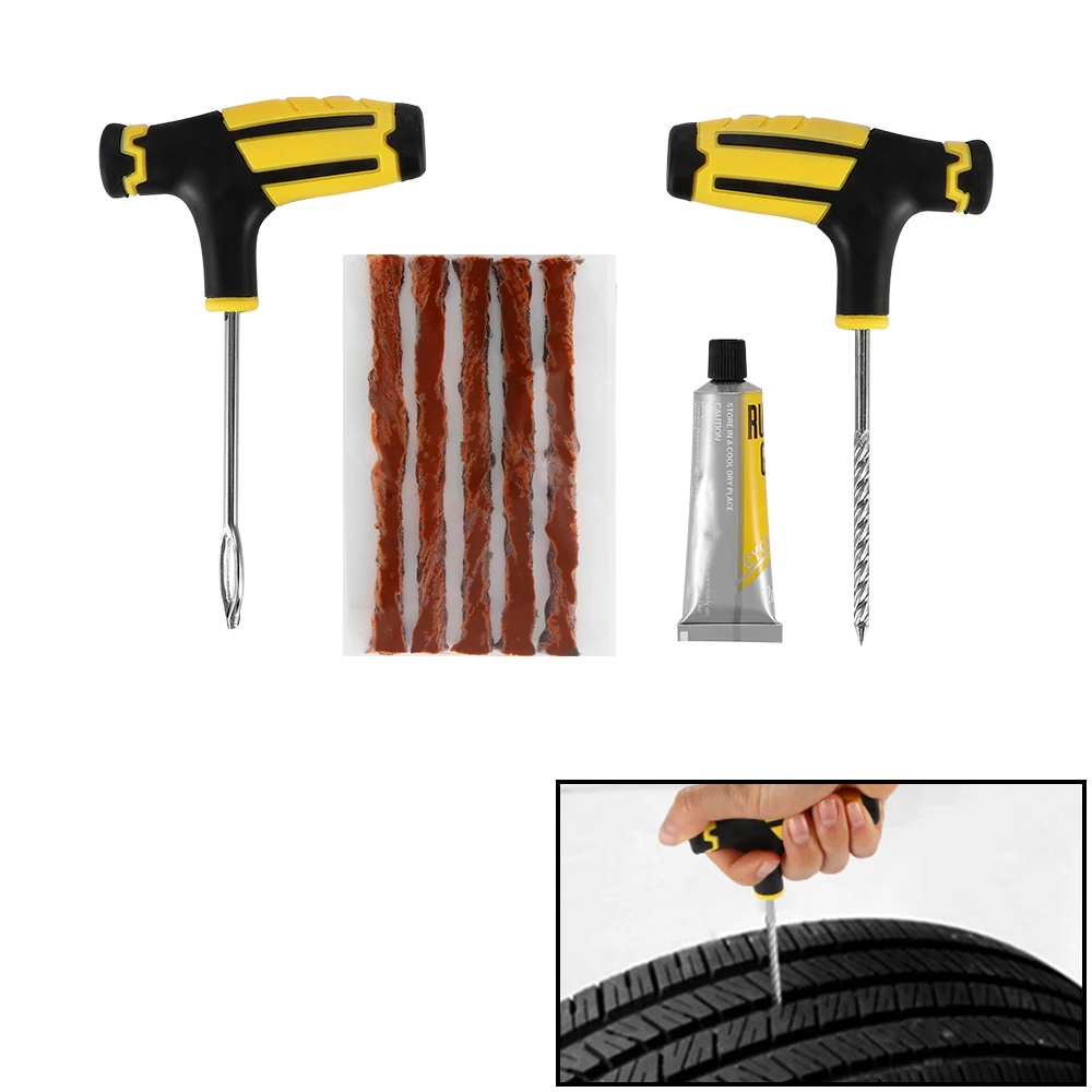 Onever One Set Car Tire Repair Tools Set Car Empty Tires Repair Tools