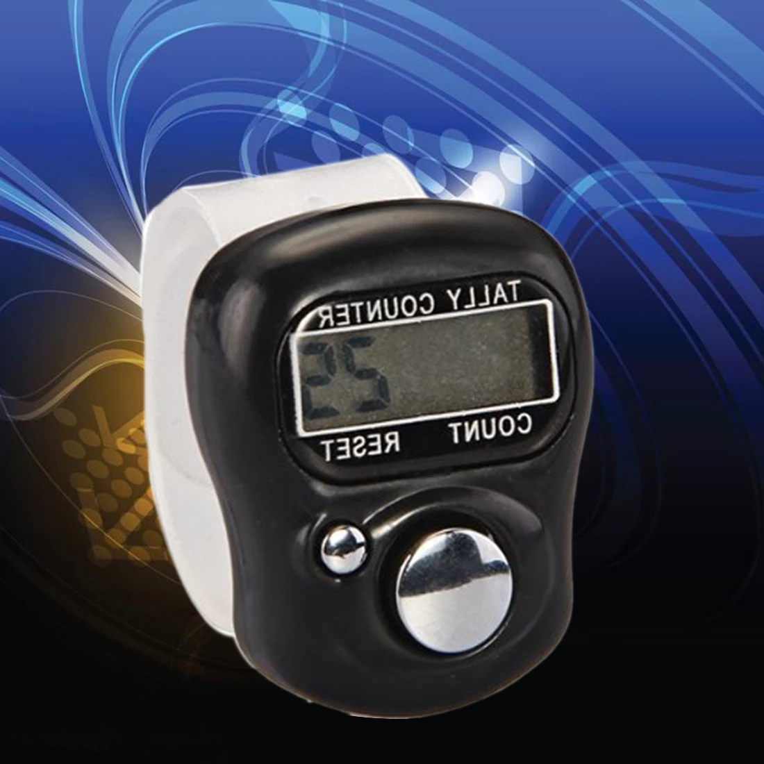 

1pc Timer Useful Stitch Marker and Row Counter LCD Electronic Digit Finger Ring Digital Tally Clicker Counter