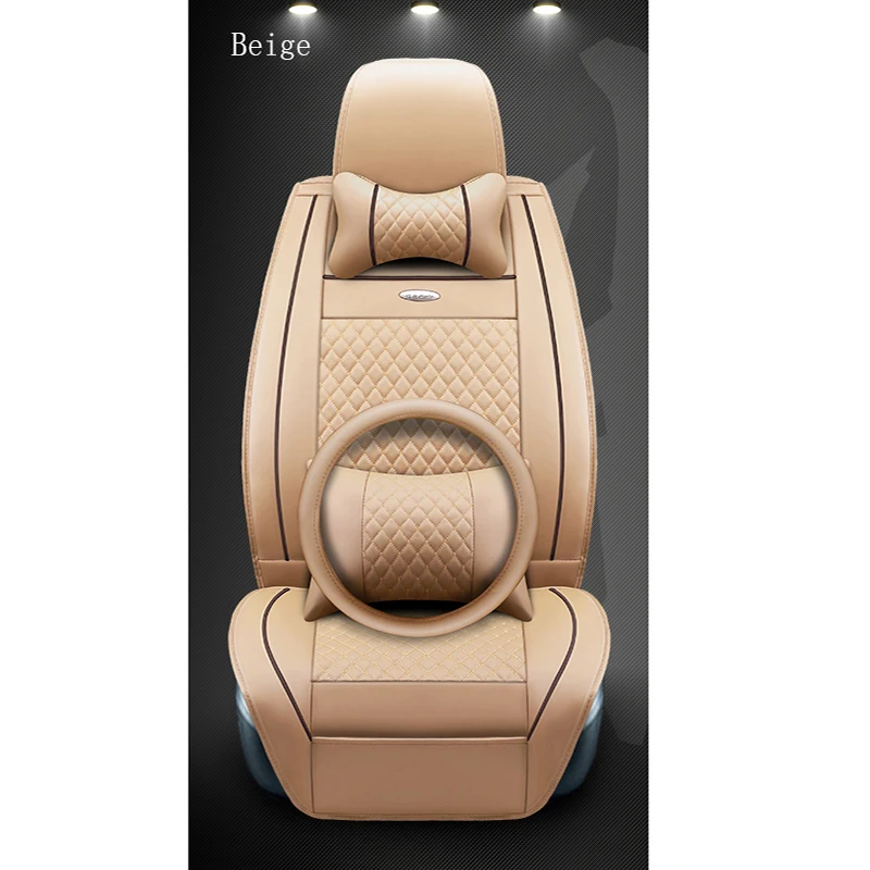 

WLMWL Universal Leather Car seat cover for Mitsubishi all models ASX outlander lancer pajero sport pajero dazzle car styling