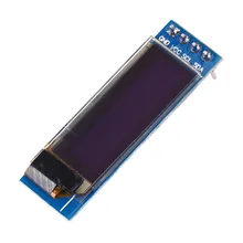 IIC IEC 0,9" 128x32 синий цвет символ OLED дисплей модуль DIY прозрачный оптоэлектронный показ DC 3,3 В 5 В для Arduino PIC