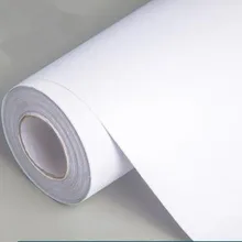 Чисто белые самоклеящиеся водостойкие плотные ПВХ обои для спальни теплые самоклеящиеся общежития 10 метров