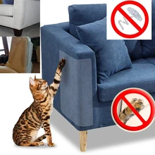 4 unids/set 47*15CM estera de guardia para gatos rascadores Almohadillas protectoras para muebles sofá Silla de cuero(China)