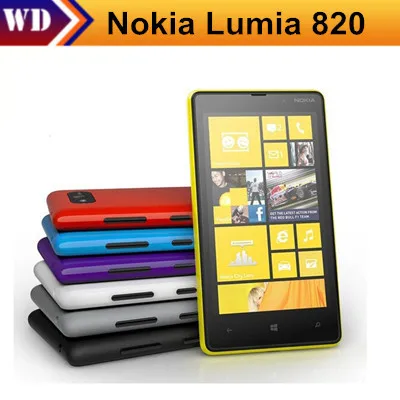 

Lumia 820 Original Unlocked Nokia Lumia 820 Smartphone 8MP GPS GSM 4.3" Capacitive Touchscreen Bluetooth Wi-Fi EMS