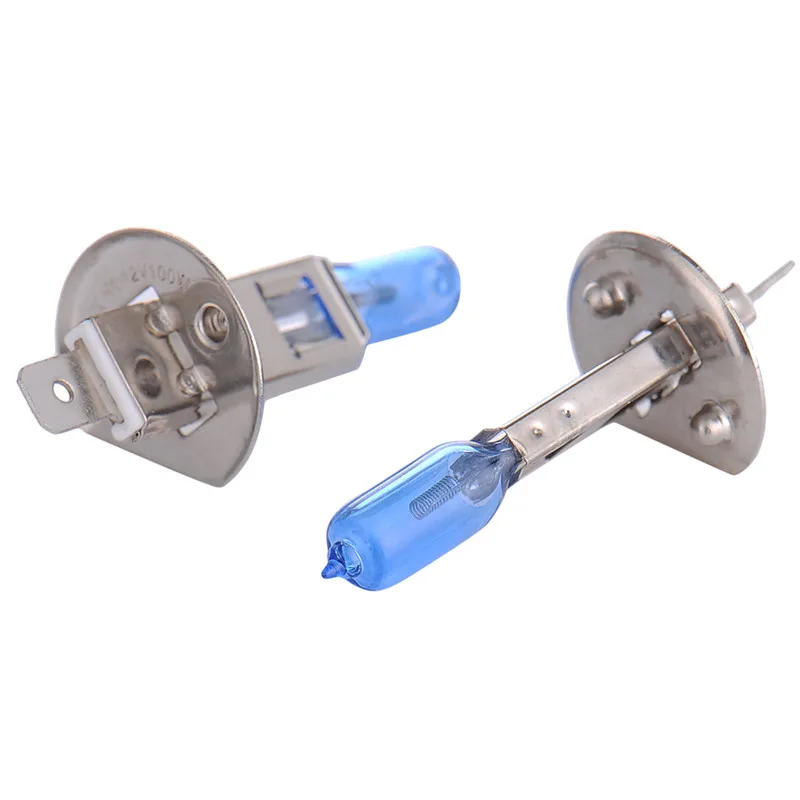 2Pcs H1 Halogen Bulb Super Bright White Fog Lights 100W 12V High Power Car Headlight Lamp Light Source Parking|h1 halogen bulb|car light sourcelight