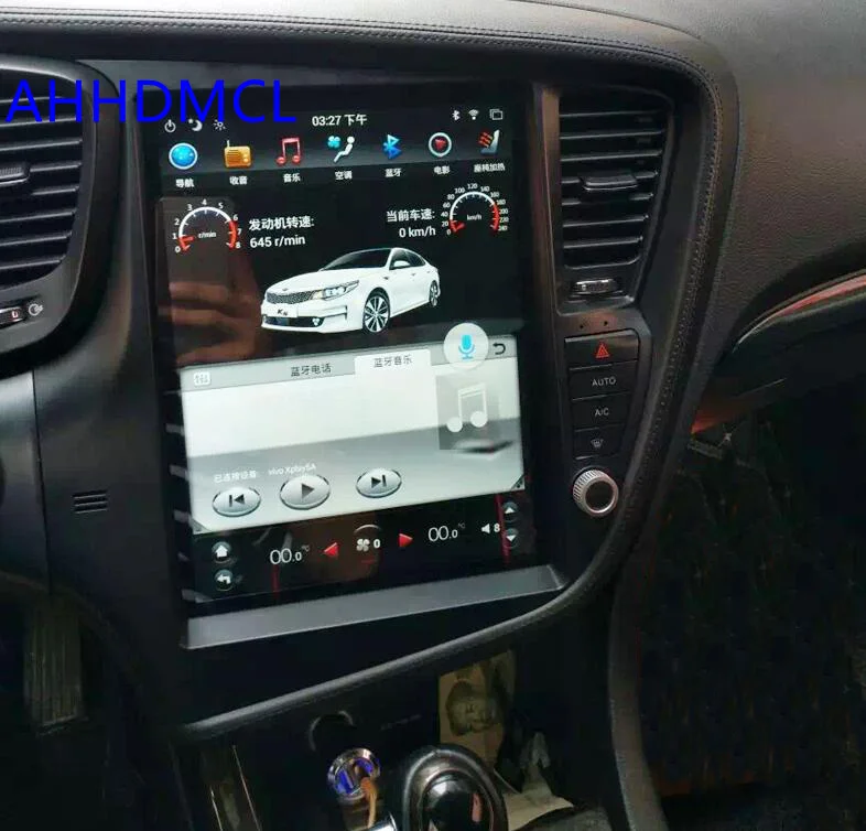 Автомобильным бортовым компьютером коврик для Tesla Стиль мультимедийный плеер Android 7,1 gps для Kia K5 Оптима левым 2010 2011 2012 2013