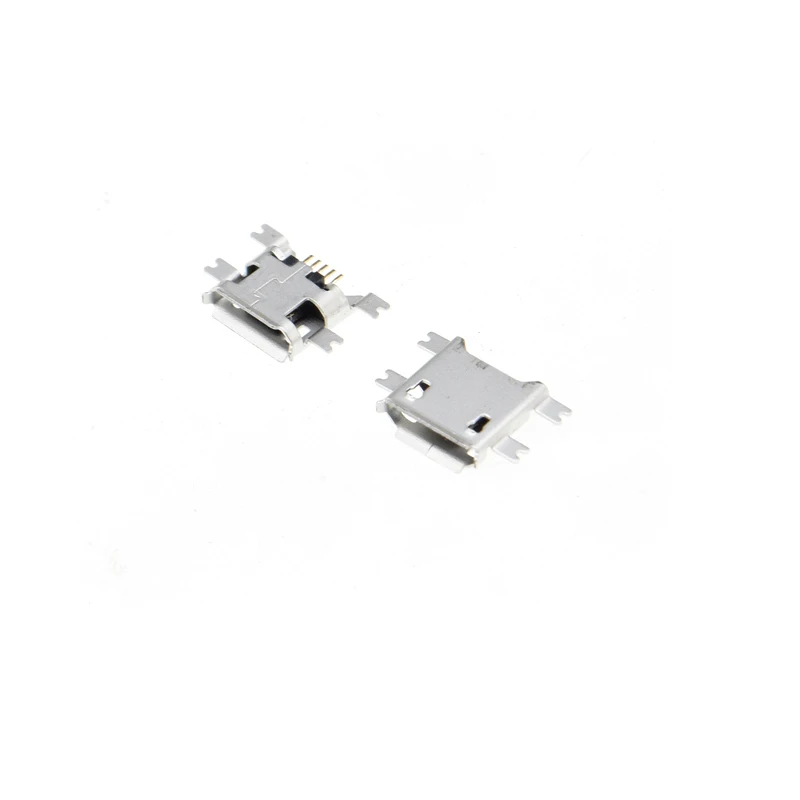 Гнездовой разъем MICRO USB MK/5P 5 контактов 4 фута SMD тяжелая пластина широко