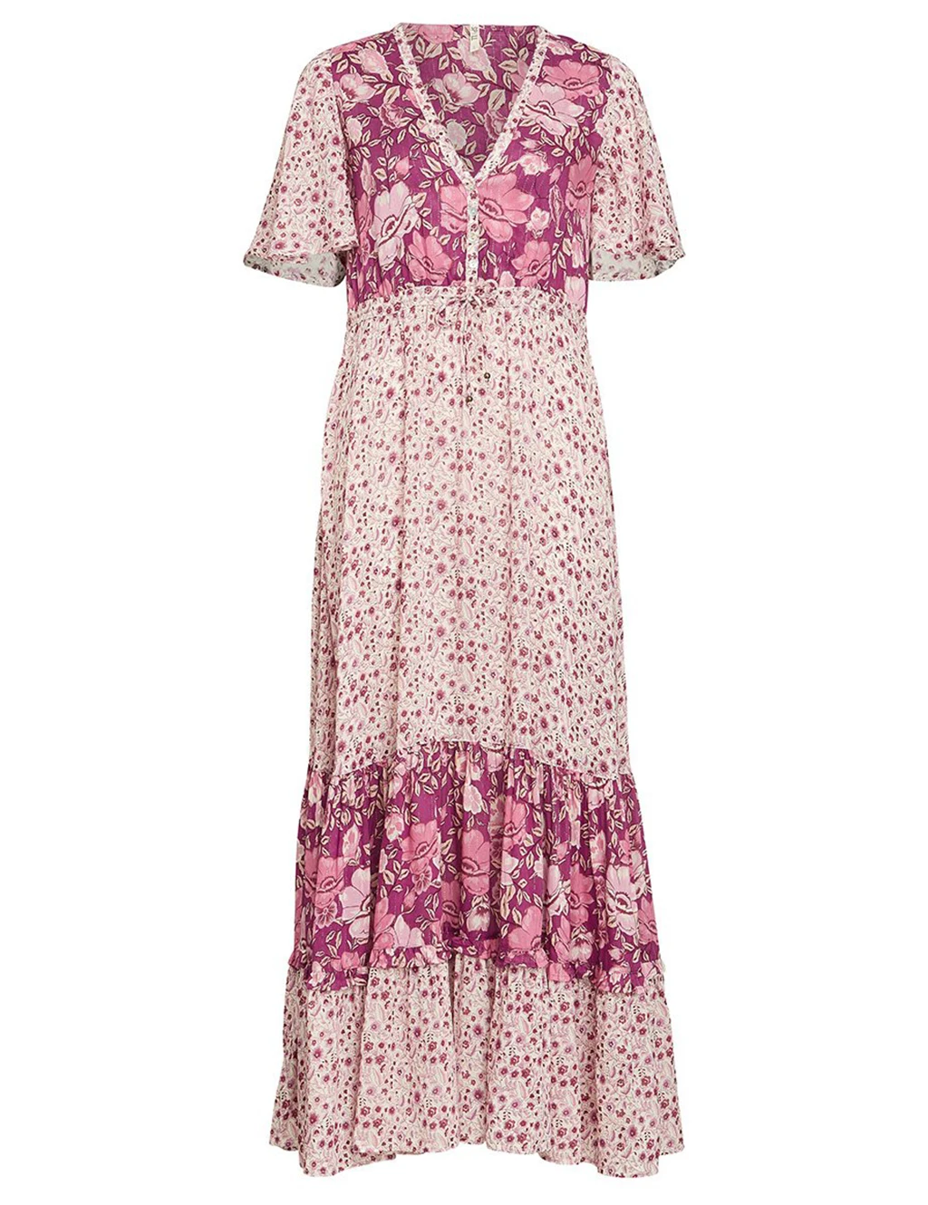 

2018 Vestido Long Flower Dress Retro Bohemian Maxi Dress Sexy Ethnic Deep V-neck Floral Print Beach Dresses Boho Hippie Robe