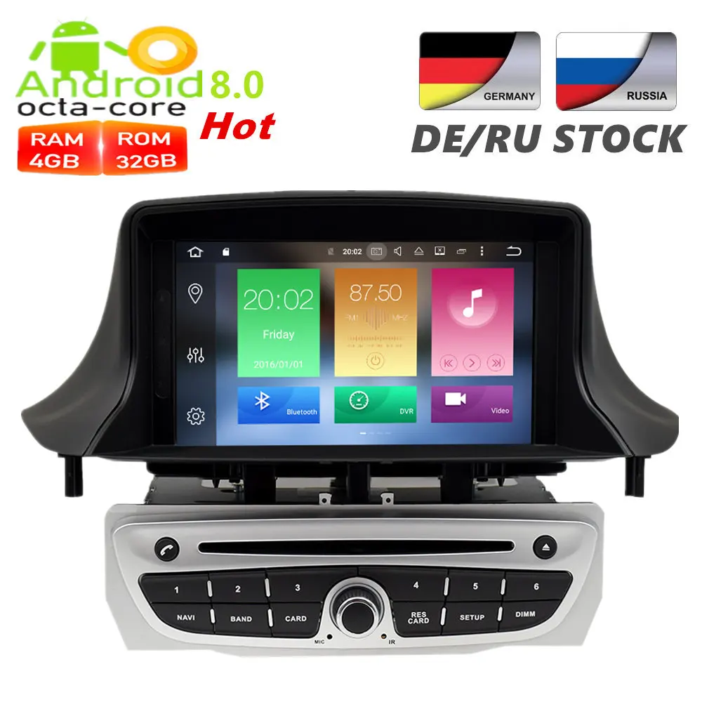 

7" Android8.0 Car Radio DVD Player GPS Navigation Multimedia For Renault Megane 3 Fluence 2009-2014 Auto Audio Stereo Octa Core