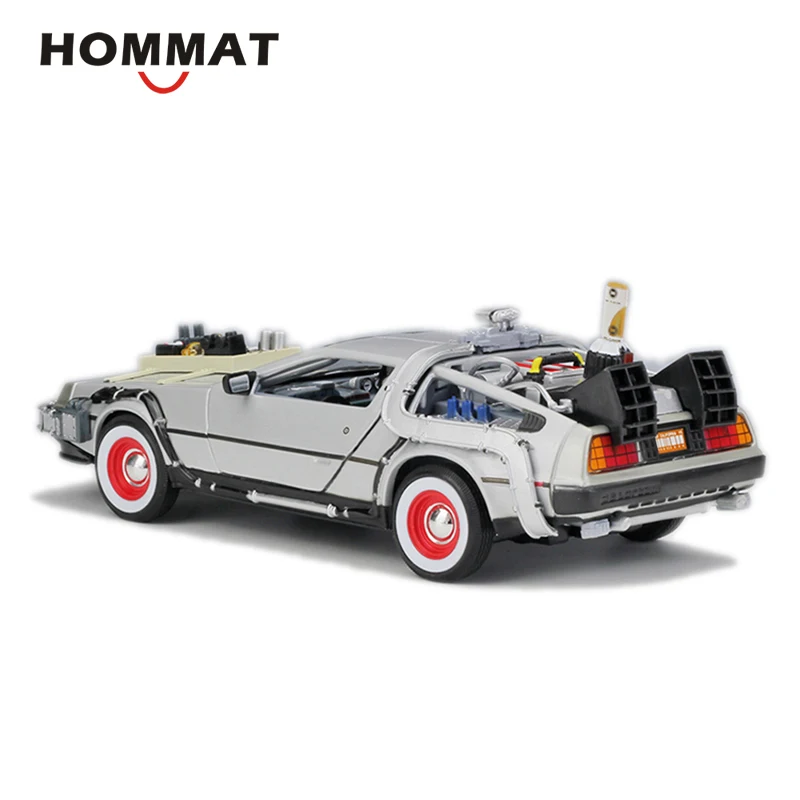 HOMMAT моделирование 1:24 Масштаб DeLorean DMC 12 Назад в будущее 3 BTTF3 машина времени Модель