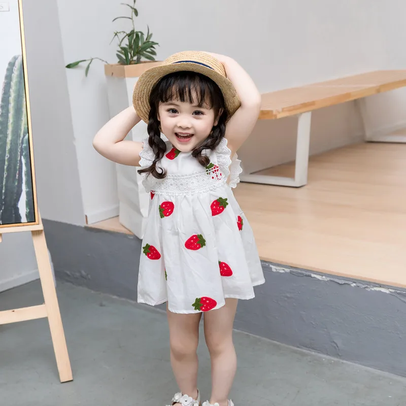 

baby girl summer dress pure cotton princess dress