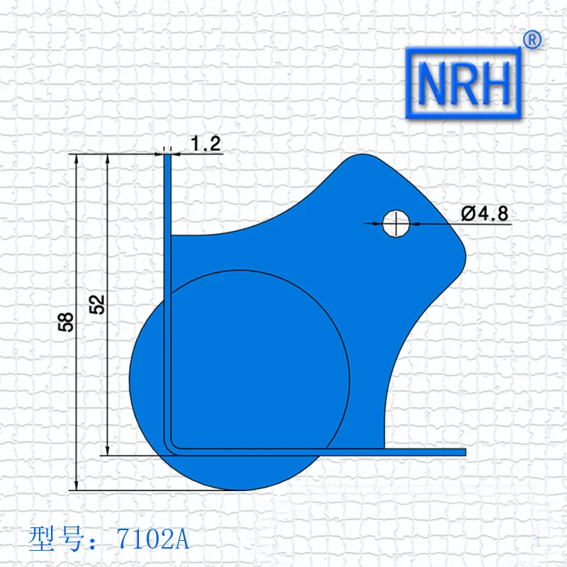 NRH 7101D холоднокатаный стальной шариковый угловой усилитель cornerite Высокое качество угловой кронштейн кейс угол