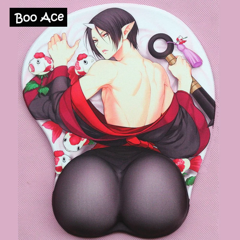 

Hoozuki no Reitetsu 3D Big Soft Silicon Mouse Pad Anime Gaming Mouse Pad Wrist Rest H3.2cm/1.26" Free Shipping